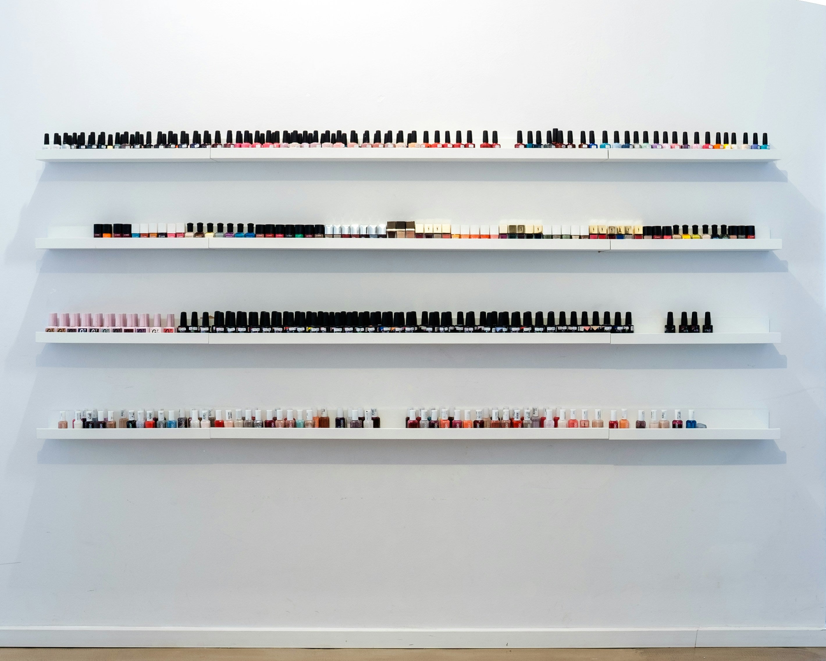 nail polish shelf