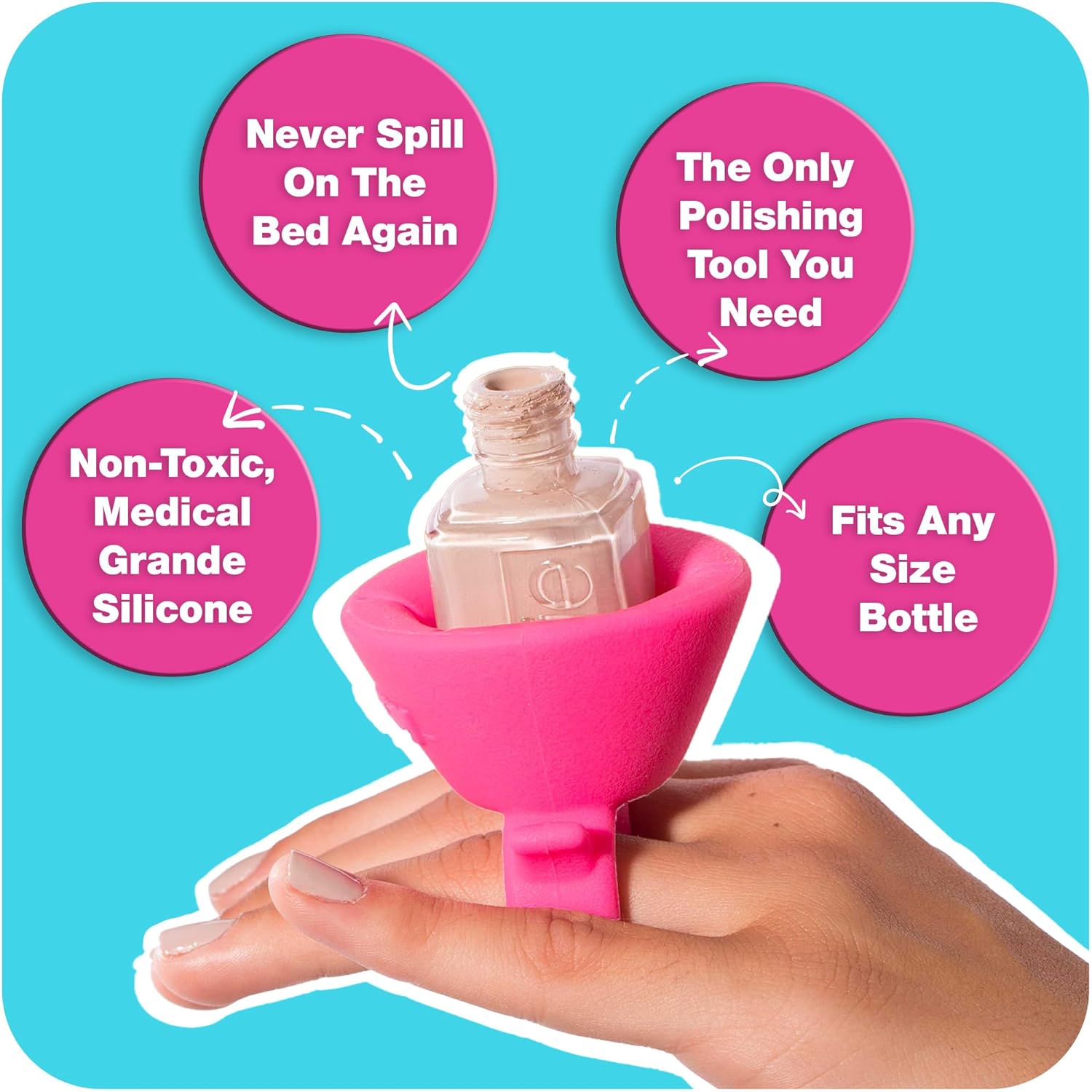 Tweexy Wearable Nail Polish Holder Ring