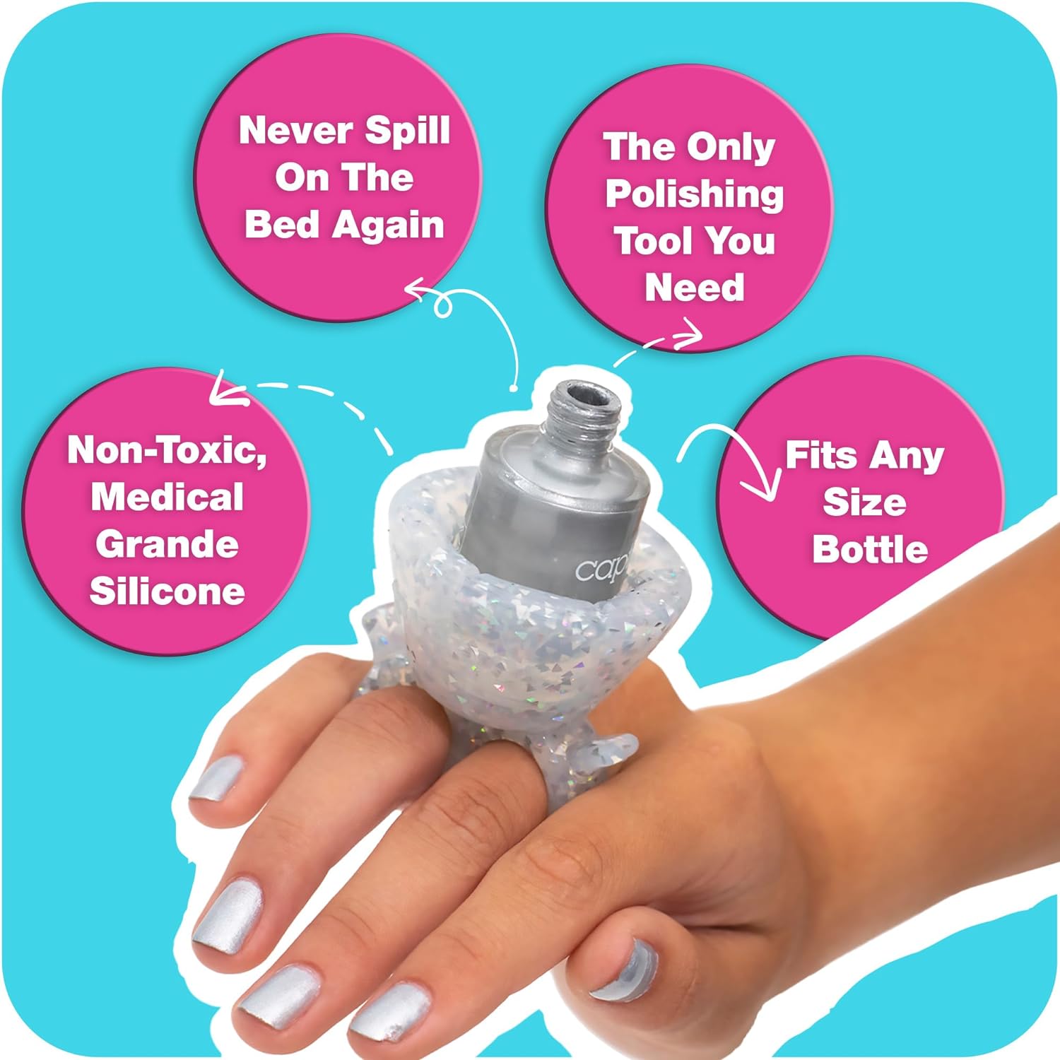 Tweexy Wearable Nail Polish Holder Ring