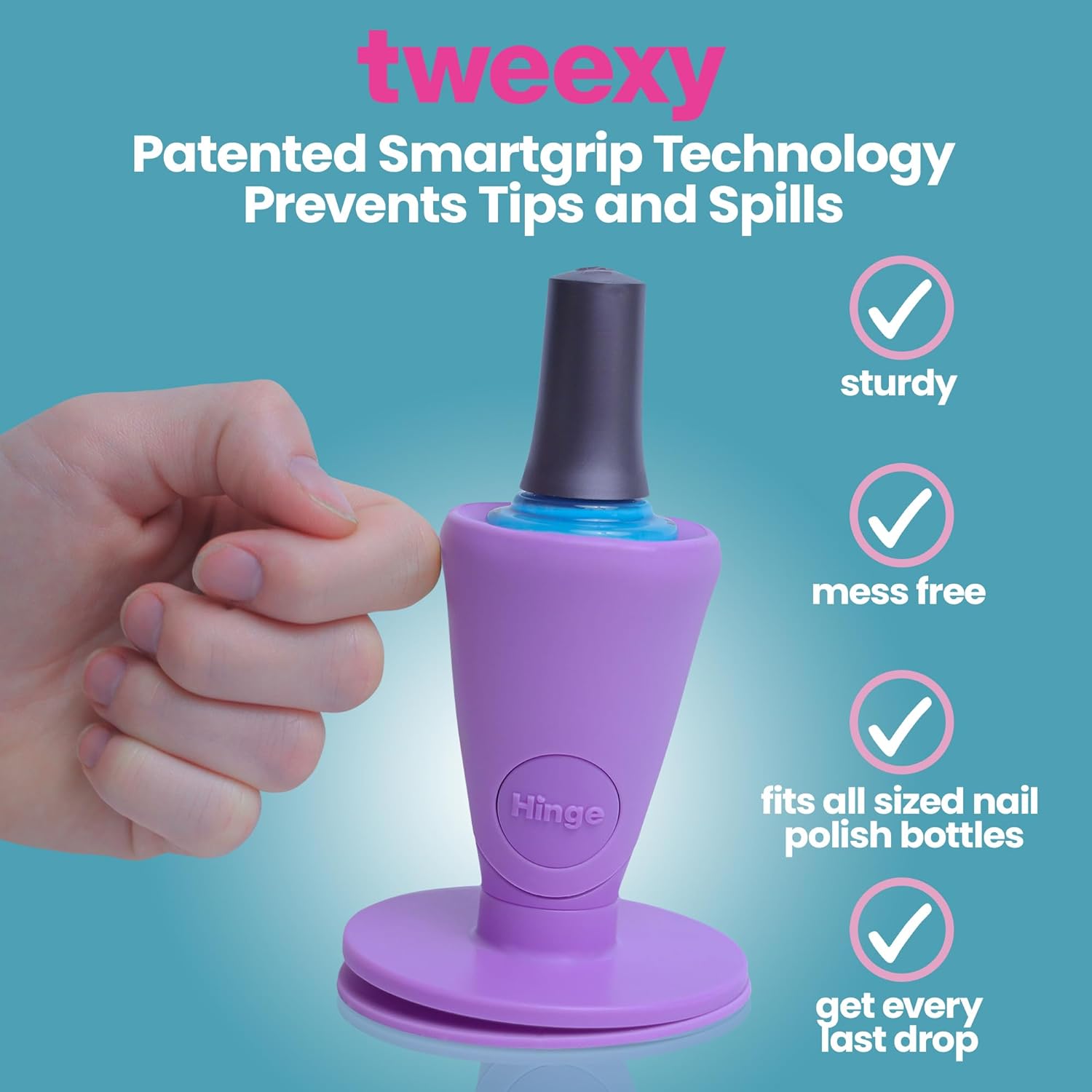 Tweexy Hinge Untippable Nail Polish Bottle Holder