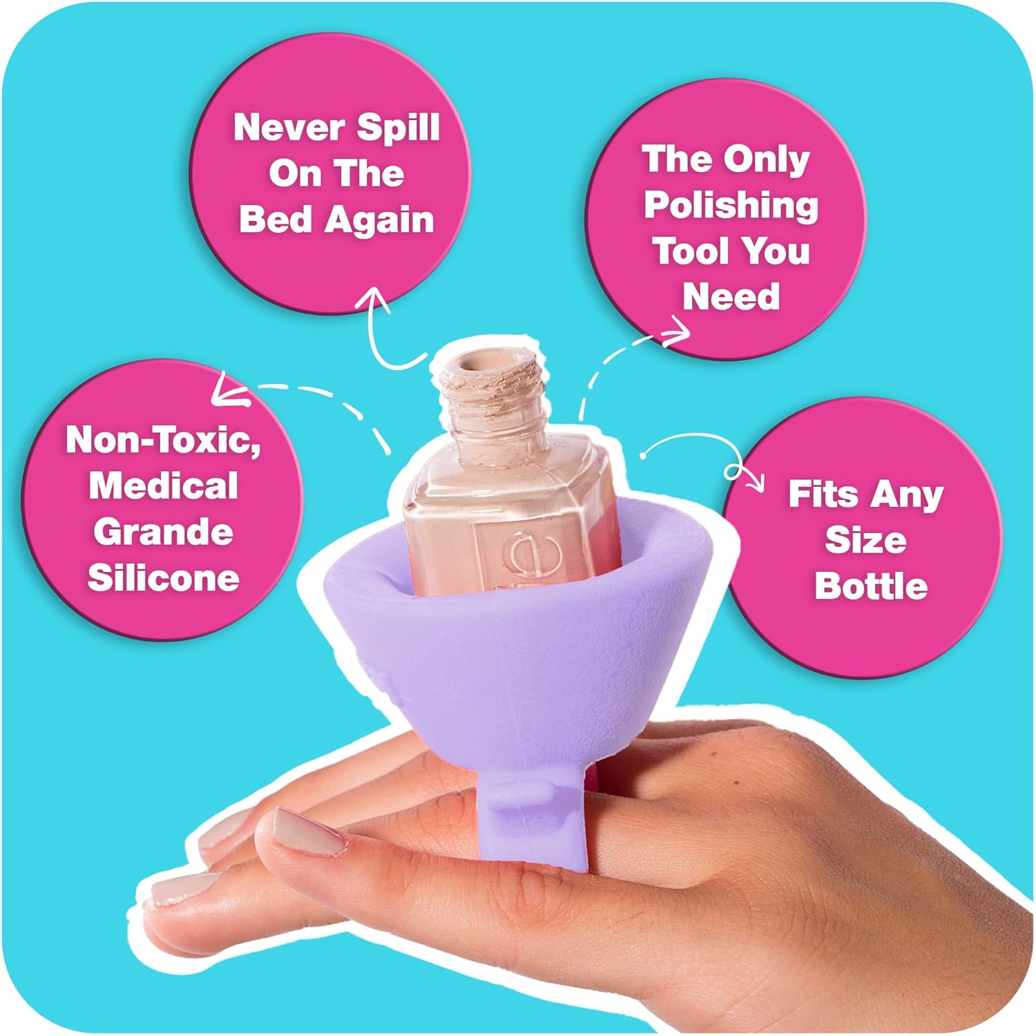 Tweexy Wearable Nail Polish Holder Ring