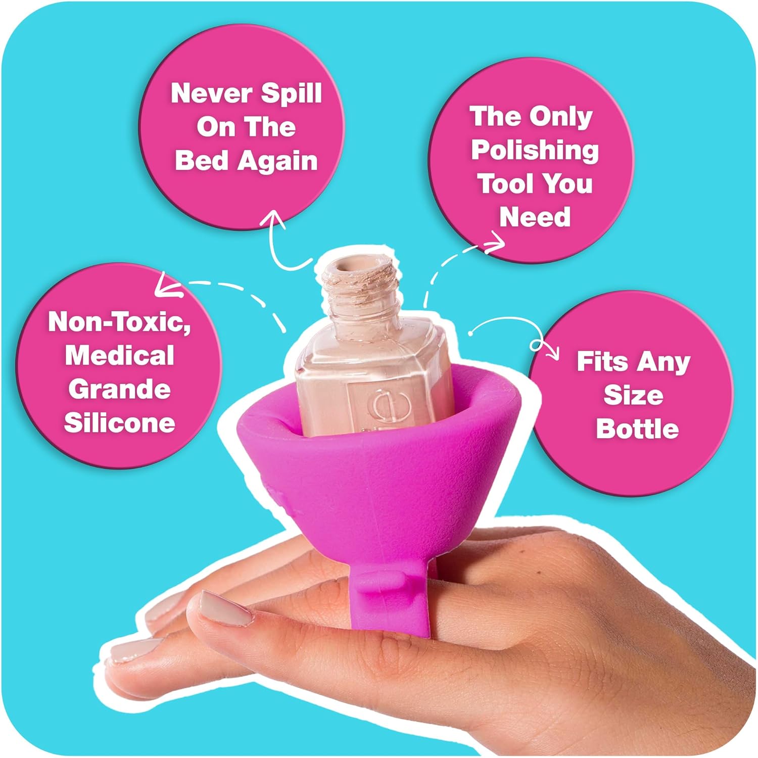 Tweexy Wearable Nail Polish Holder Ring