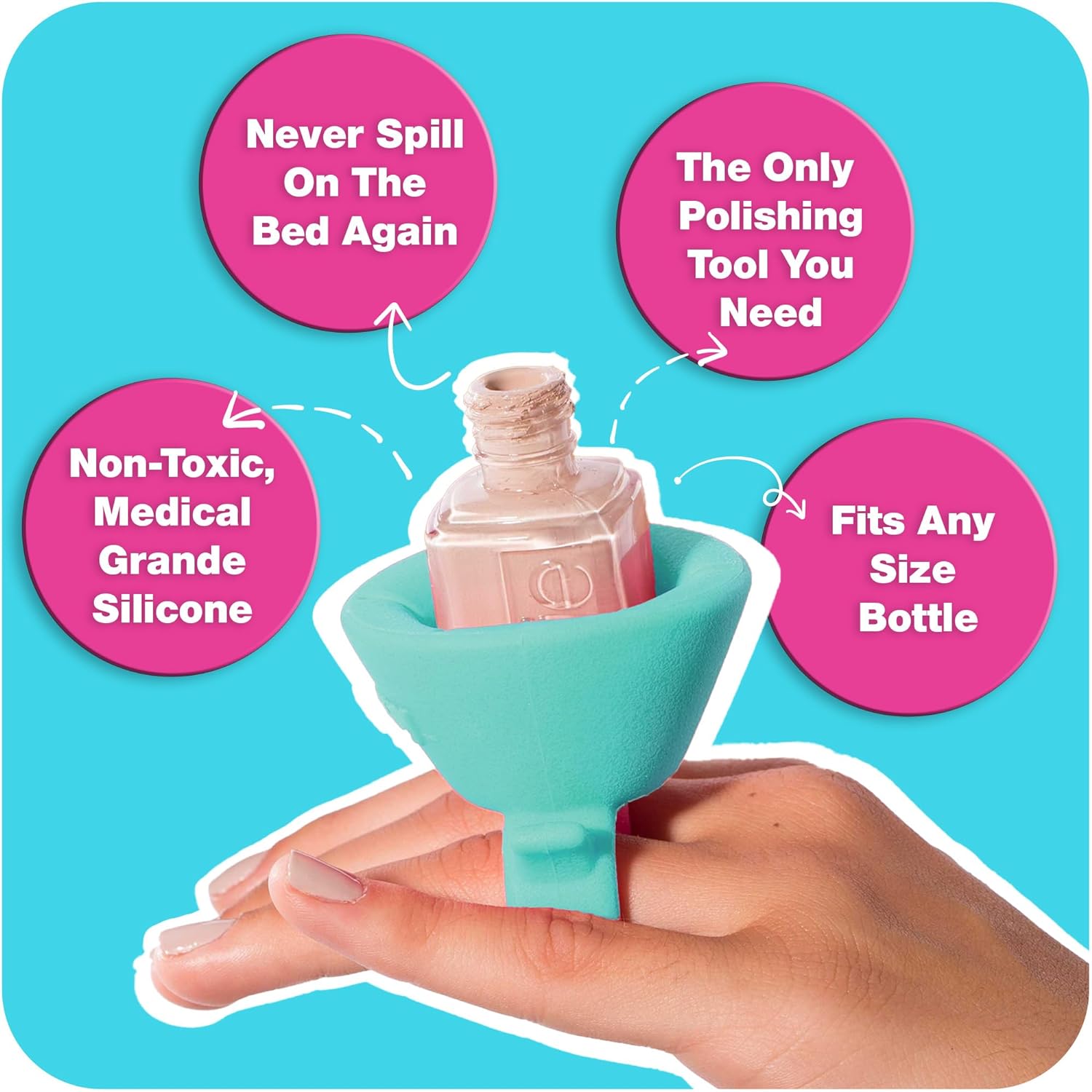 Tweexy Wearable Nail Polish Holder Ring