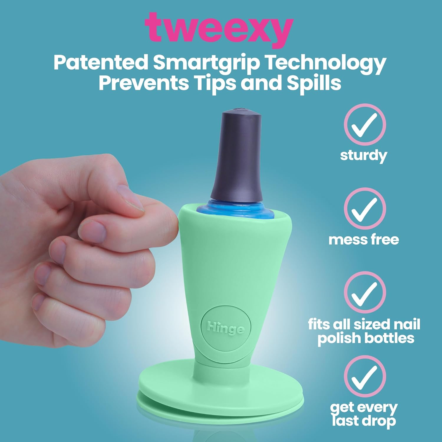 Tweexy Hinge Untippable Nail Polish Bottle Holder