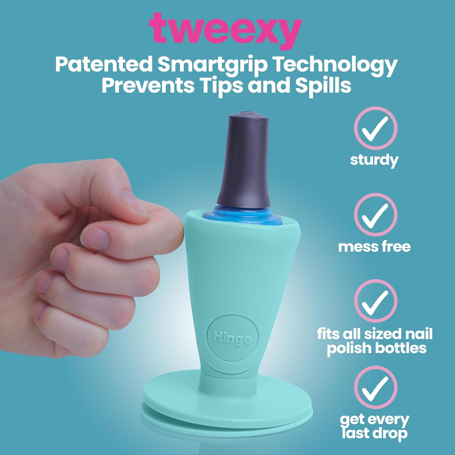 Tweexy Hinge Untippable Nail Polish Bottle Holder