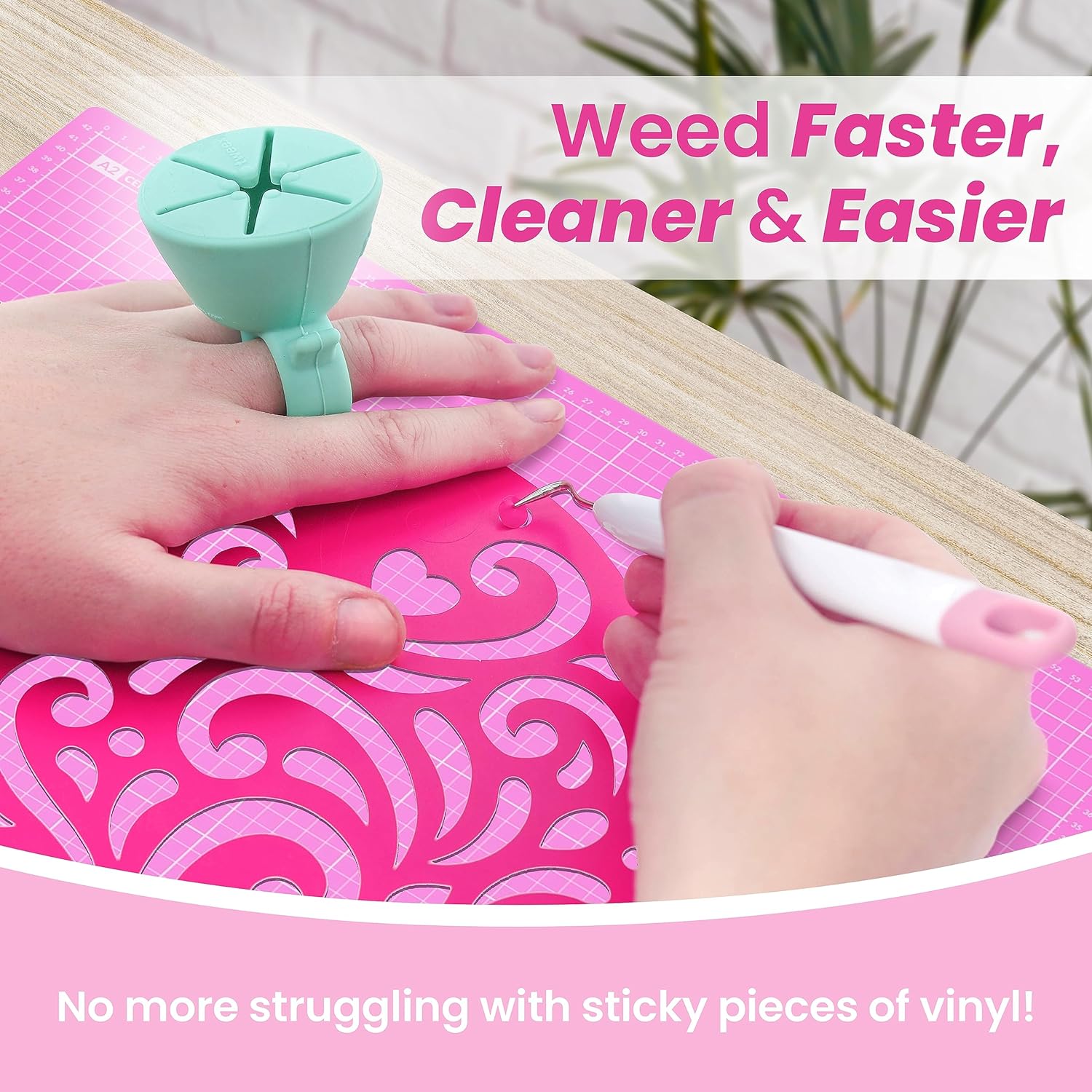 Tweexy Craft Vinyl Weeding Scrap Collector Ring