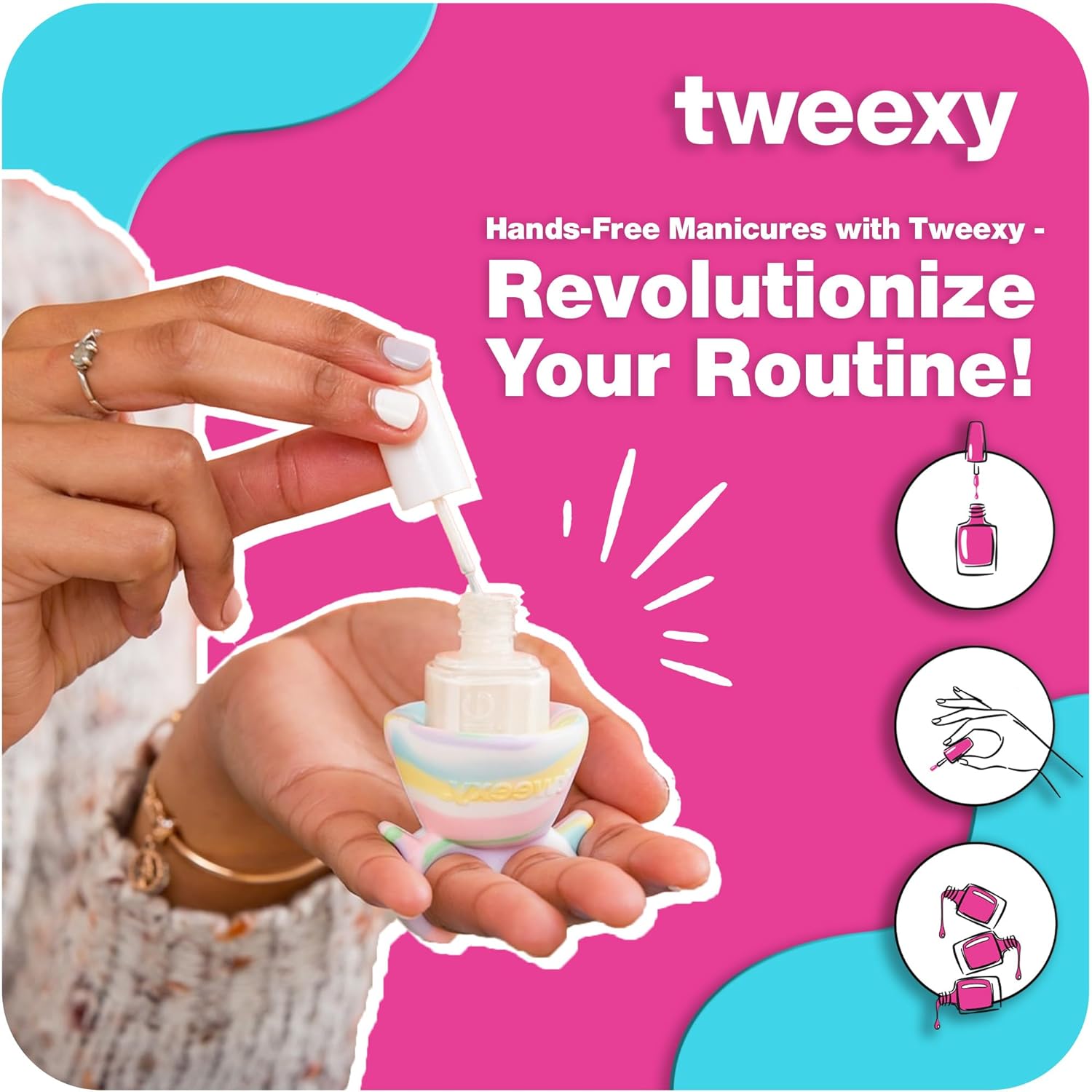 Tweexy Wearable Nail Polish Holder Ring