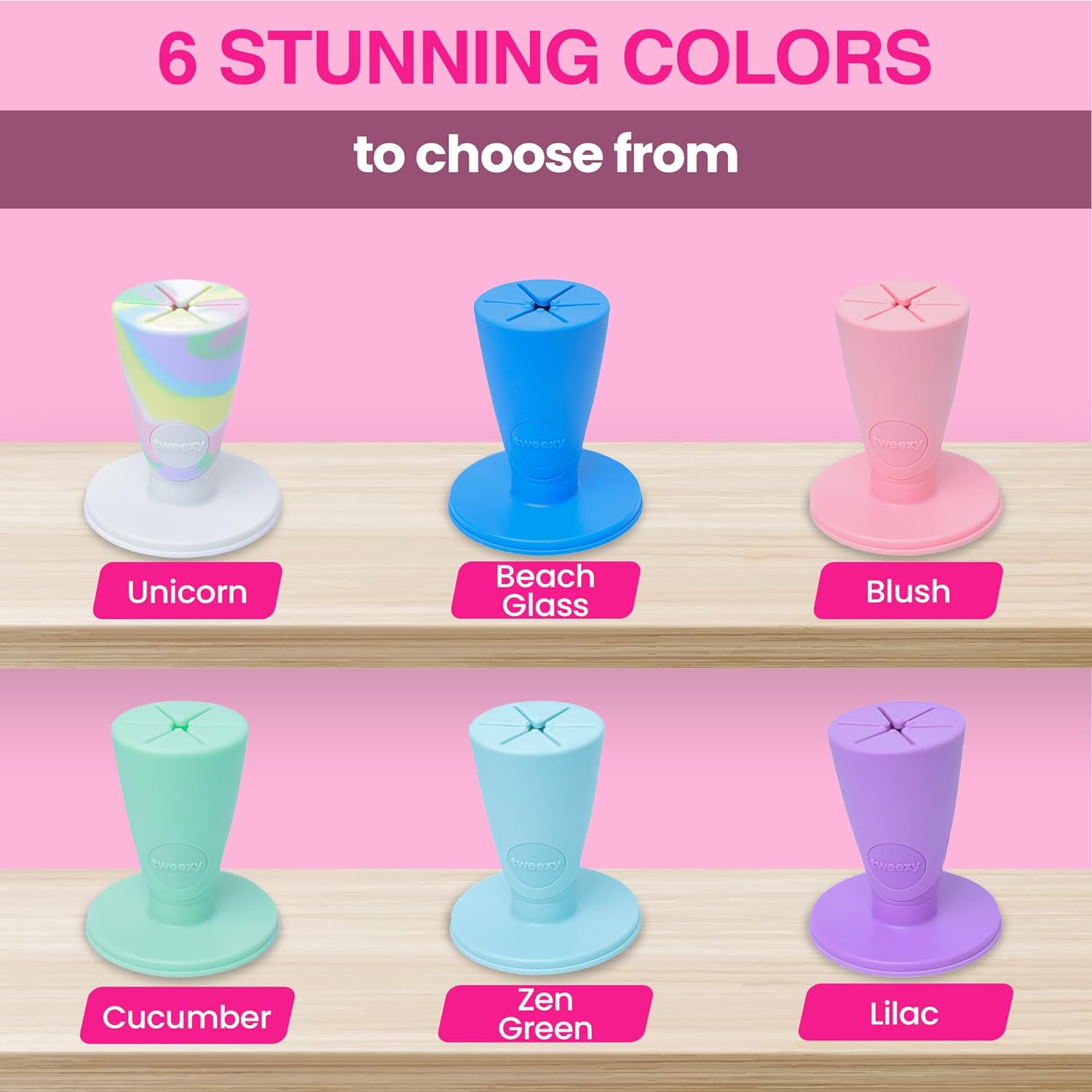 Tweexy Hinge Untippable Nail Polish Bottle Holder