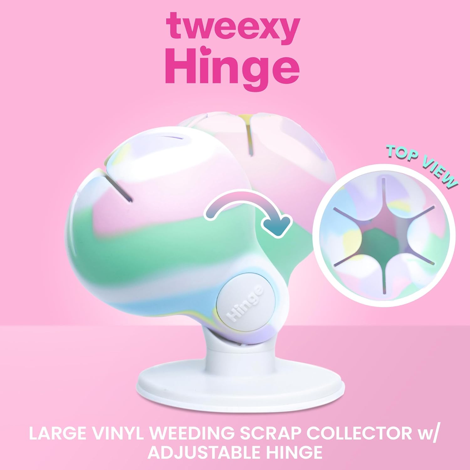 Tweexy Hinge Untippable Vinyl Weeding Scrap Collector Large