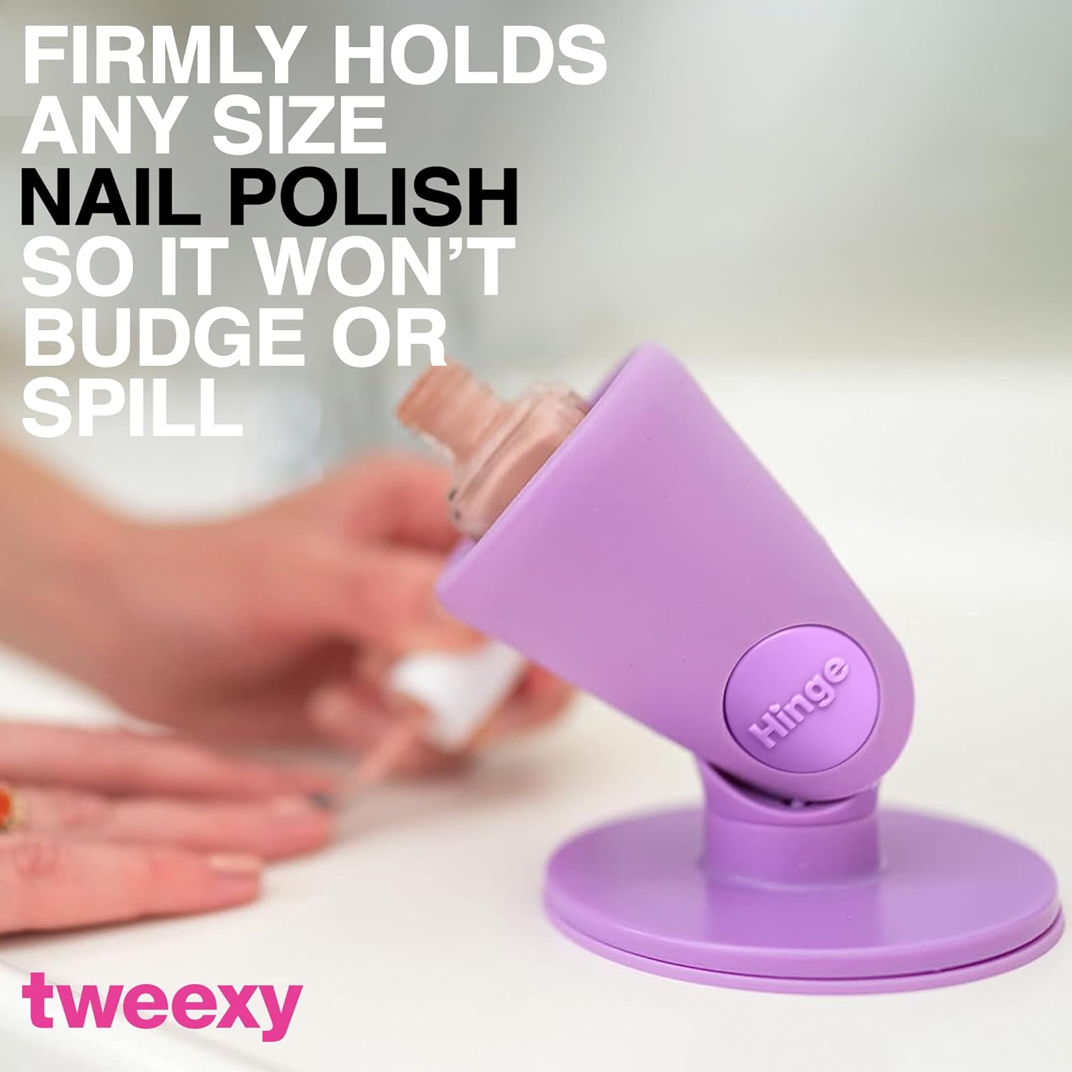 Tweexy Hinge Untippable Nail Polish Bottle Holder