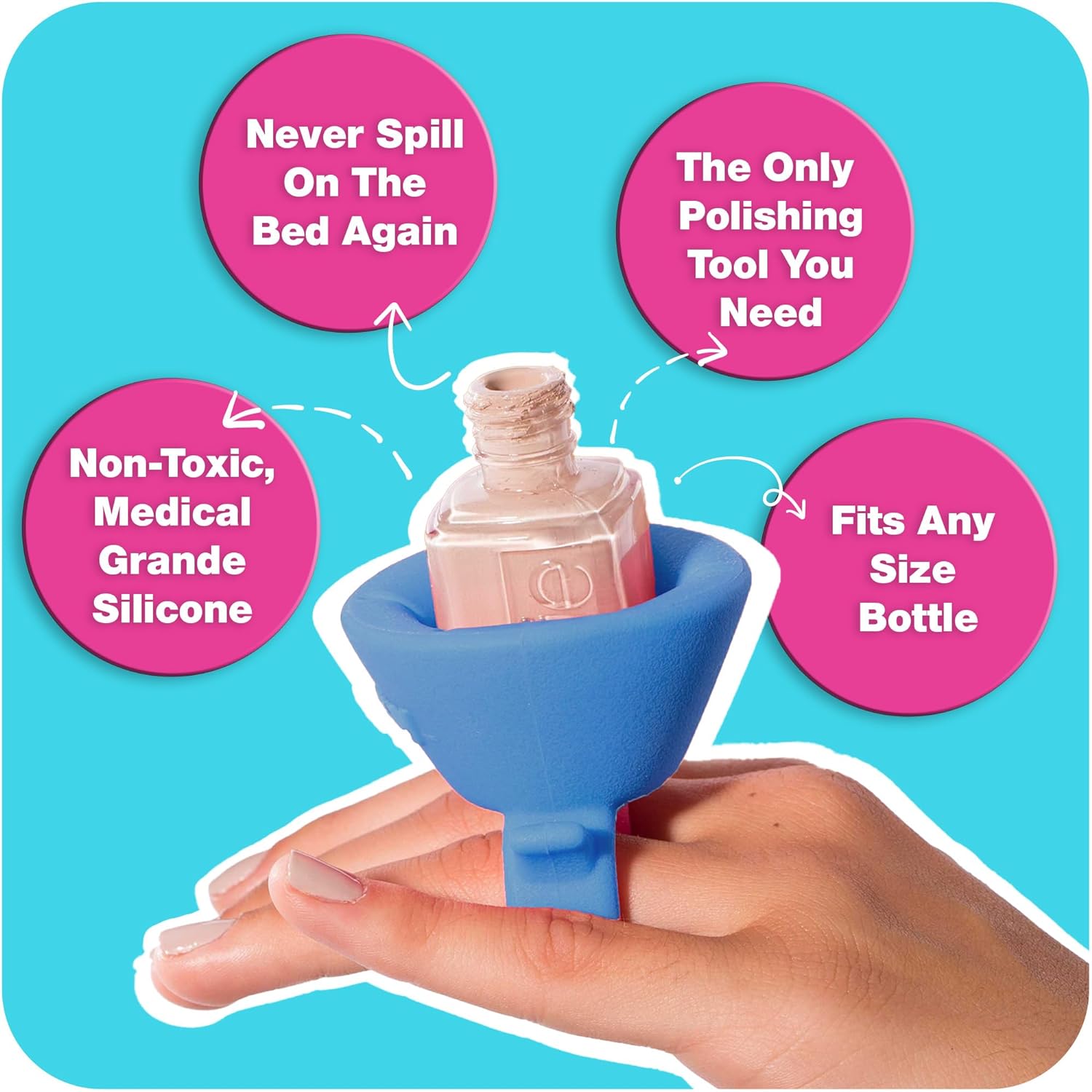 Tweexy Wearable Nail Polish Holder Ring