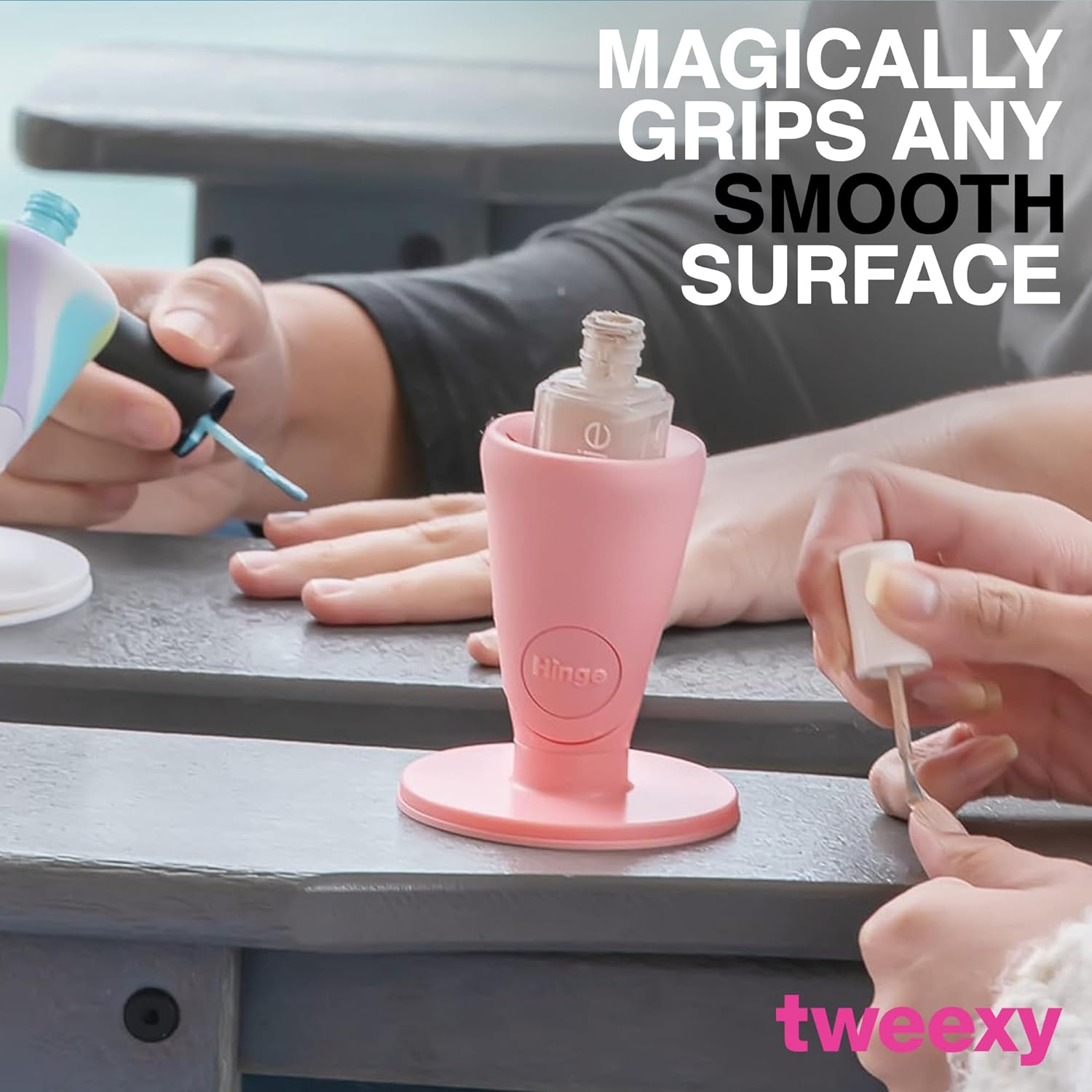 Tweexy Hinge Untippable Nail Polish Bottle Holder