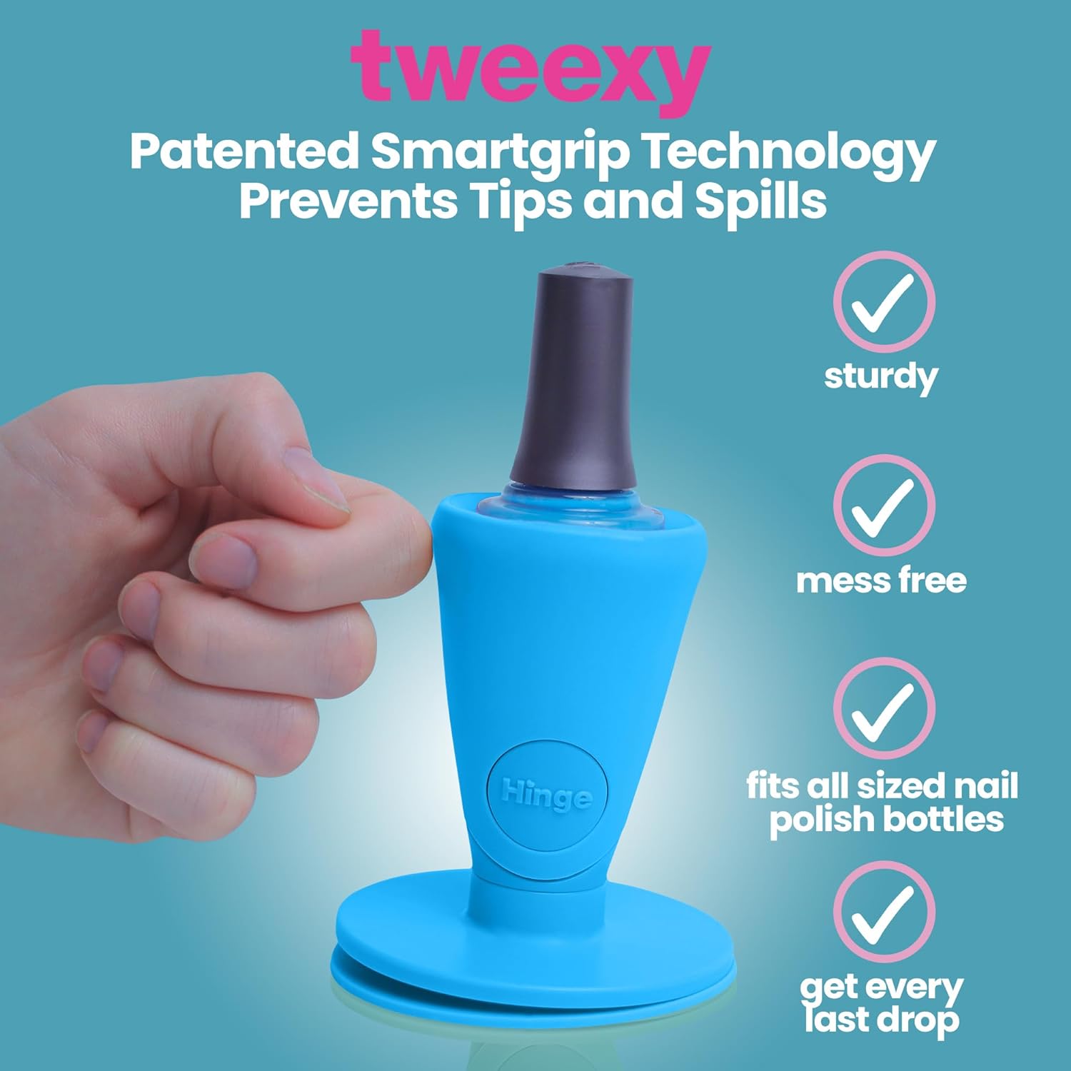 Tweexy Hinge Untippable Nail Polish Bottle Holder