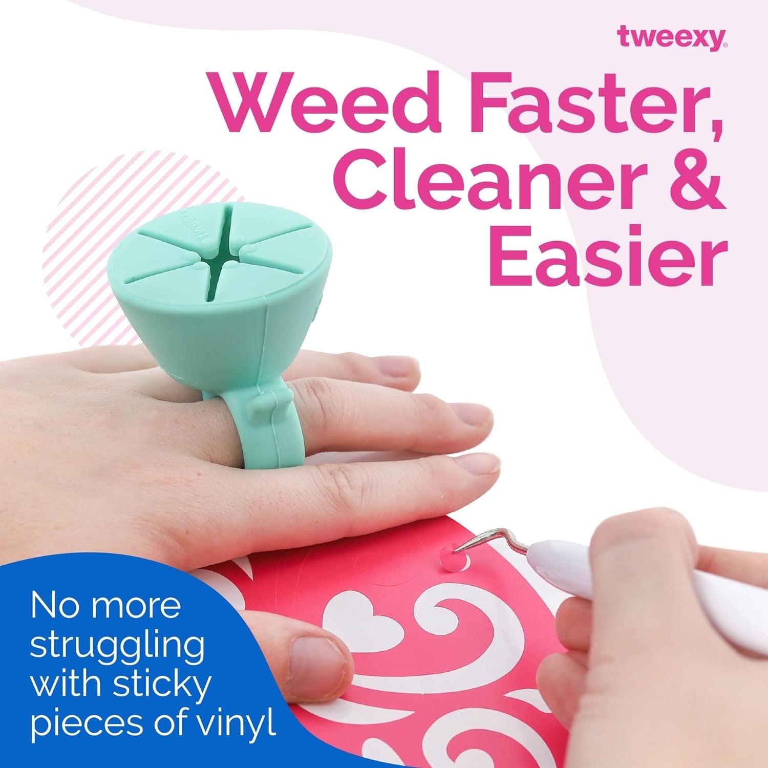 Tweexy Craft Vinyl Weeding Scrap Collector Ring