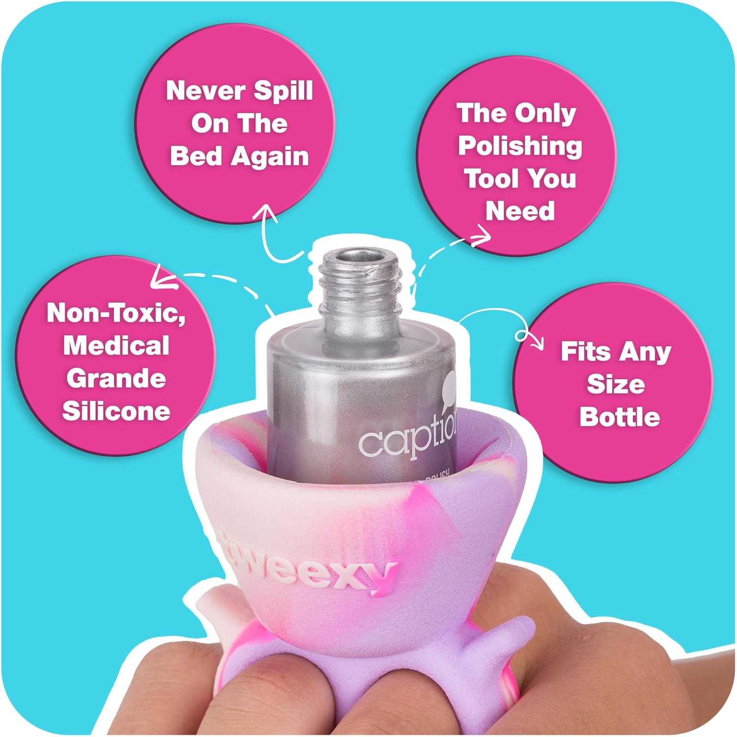 Tweexy Wearable Nail Polish Holder Ring