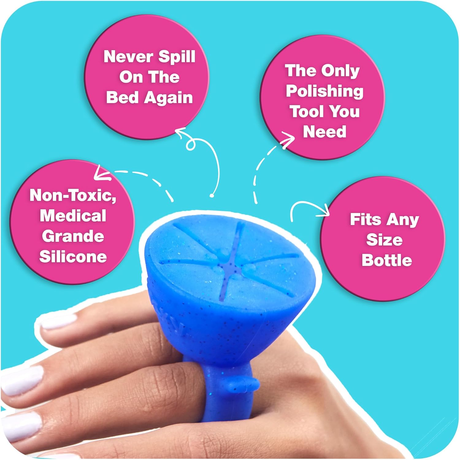Tweexy Wearable Nail Polish Holder Ring