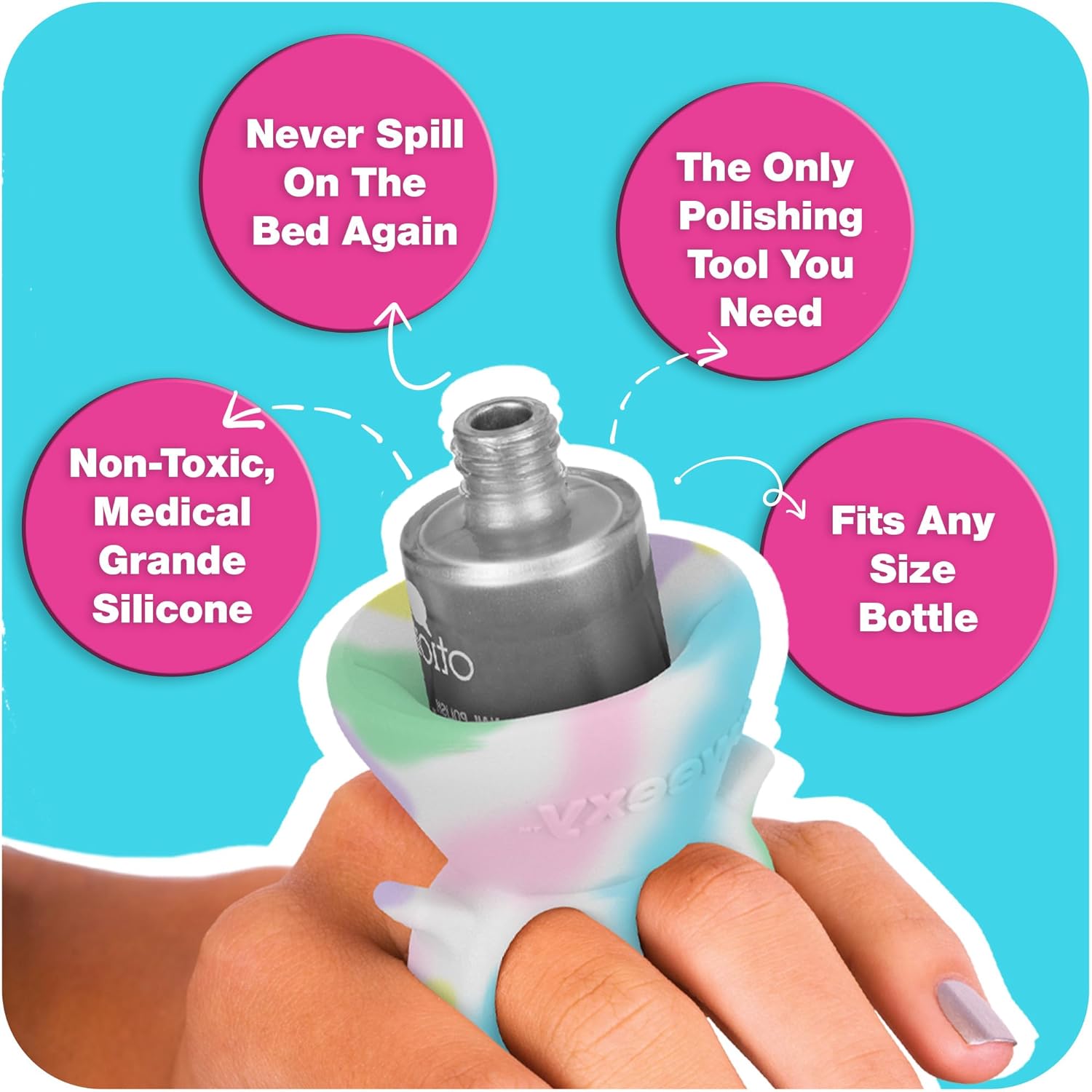 Tweexy Wearable Nail Polish Holder Ring