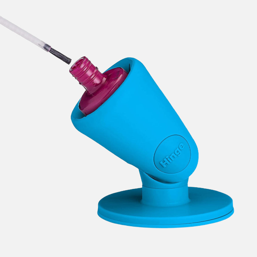 Tweexy Hinge Untippable Nail Polish Bottle Holder in Beach Glass